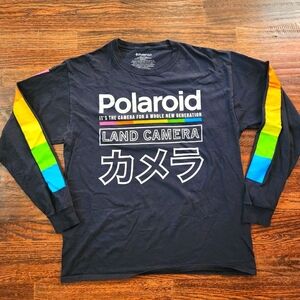 Polaroid tshirt long sleeve sz Large